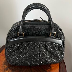 Louis Vuitton Black Quilted Monogram Bag with Gold Hardware